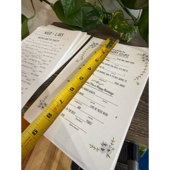 WED-LIBS & words of wisdom’s Wedding papers - Picture 6 of 6